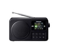 Lenco, Radio portatile DAB+/FM con Bluetooth e antenna telescopica, Nero