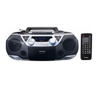 Lenco - Radio Registratore XXL Boombox SCD-720SI DAB+ / FM con Lettore CD Bluetooth / Ingresso AUX - Nero / Argento