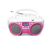 Lenco, Radio Stereo FM Porta USB con Lettore CD/MP3 e Antenna Telescopica