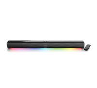 Lenco SB-042 Soundbar - Soundbar con illuminazione a LED - HDMI (ARC) - Bluetooth - 2 x 20 Watt RMS - equalizzatore - USB - AUX - telecomando - nero