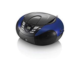 Lenco SCD-37 USB Stereo Boombox, Radio FM, CD/MP3-Player, USB 2.0, Blu