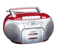 Lenco SCD-420 Nero Rosso Lettore CD portatile Radio FM 13W 125 8000Hz SCD420ROT