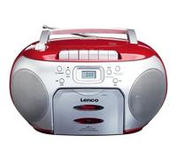 Lenco SCD-420 Nero Rosso Lettore CD portatile Radio FM 13W 125 8000Hz SCD420ROT