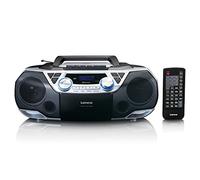 Lenco - Radio Registratore XXL Boombox SCD-720SI DAB+ / FM con Lettore CD Bluetooth / Ingresso AUX - Nero / Argento - SPEDIZIONE GRATUITA
