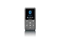 Lenco Xemio-861 - Lettore MP3 Bluetooth, scheda Micro SD da 8 GB, Bluetooth, radio FM, funzione memo vocale, display TFT da 1,8", funzione e-book, memoria fino a 64 GB, colore: Grigio