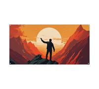 Lend A Helping Hand, grande striscione per feste, da appendere alla parete, sfondo per feste di compleanno, per Capodanno, laurea, matrimonio, festa di compleanno, decorazione, 180 x 90 cm