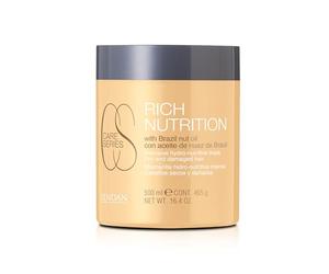 LENDAN - Maschera idratante per capelli - Ricco Nutrition - 500 ml - Capelli secchi e danneggiati - con olio di noci brasiliane - Nutre e idrata intensamente i capelli - Riparatore punte aperte e