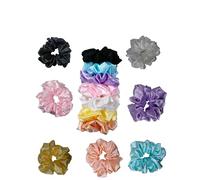 Lenden - Elastici per capelli in raso di grandi dimensioni, da donna, più morbidi della seta, elastici per capelli in raso per ragazze, elastici per capelli in raso per donne, 7 pezzi
