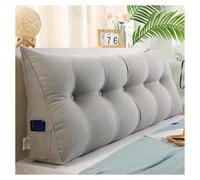 Lendenkissen - Cuscino di supporto per la schiena di lusso grigio per letto e divano, ergonomico, comodo cuscino da lettura in velluto a coste (180 x 50 x 20 cm)