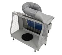 LENDISIY Kit di verniciatura aerografo, cabina di verniciatura professionale portatile per aerografo, cabina di verniciatura con pressione negativa e strati filtranti per tenda ad acqua, per modelli