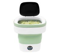LENDISIY Mini lavatrice pieghevole, 12 l, pieghevole, portatile, portatile, per biancheria intima e calze (verde)