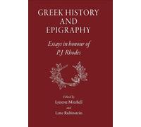 Lene Rubinstein Greek History and Epigraphy (Copertina rigida)