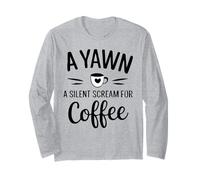 L'energia degli Amanti del caffè Aumenta Un Urlo per Il caffè Maglia a Manica