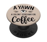 L'energia degli amanti del caffè aumenta un urlo per il caffè PopSockets PopGrip Adesivo