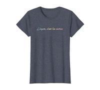L'enfer C'Est Les autres - L'inferno è Altre Persone Maglietta, Donna, Pervinca, 3XL