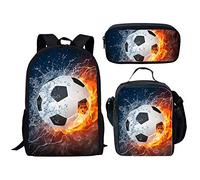 Lengender Bambino ragazzo set di borse 3 pz zaino scuola zaino backpack, borsa a tracolla singola e astuccio, b, 46*30*18cm