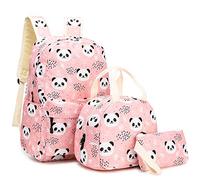 Lengender Zainetto da bambina primaria, set di 3 zaini con stampa animale Panda