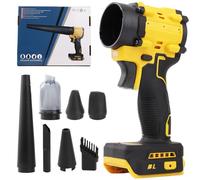 LengSuaa Soffiatore senza fili per Dewalt 18/20 V, 2 in 1, soffiatore ad aria compressa e aspirapolvere portatile, 150 W, velocità regolabile, senza spazzole, con 5 ugelli, per auto, casa, ufficio