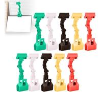 Lengxue 5 cartelle regolabili, segnaletica tramite clip da scrivania, tavoletta di digitazione rotante flessibile a 5 colori, tablet pieghevole per copie