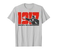 Lenin Marxismo Comunismo Socialismo URSS Maglietta, Uomo, Argento, S