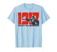 Lenin Marxismo Comunismo Socialismo URSS Maglietta, Uomo, Celeste, XL