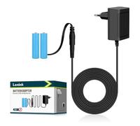 Lenink Adattatore per batteria da 3 V, ricambio per 2 batterie AA, ad esempio compatibile con Bosch/Homematic IP/Eve Thermo Smart Home, decorazione natalizia (nero)