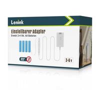 Lenink Adattatore per batterie AA per batterie 2AA 3AA 4AA con 3 V, 4,5 V, 6 V, compatibile con AVM Fritz! DECT 302, catena luminosa a LED, targa luminosa, decorazione natalizia