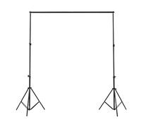 LENJKYYO 2 x 3 m, sistema di sfondo per studio, treppiede, può contenere mussola, schermo verde, tela, tende, striscioni, bandiere altri oggetti decorativi