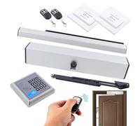 LENJKYYO Azionamento automatico da 50 W, apriporta elettrico e chiudiporta fino a 100 kg, per porte basculanti, chiudiporta, porta basculante, motore manuale/automatico con 2 telecomandi