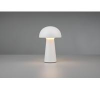 LENNON LAMPADA DA APPOGGIO LED 2W 180lm, 3000K DA ESTERNO FUNGO RICARICABILE USB BIANCA TOUCH 4 INTENSITA' H. 22CM IP 44 DIMMERABILE