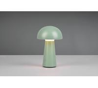 LENNON LAMPADA LED 2W 180lm, 3000K DA APPOGGIO DA ESTERNO RICARICABILE CON USB CON ACCENSIONE TOUCH 4 INTENSITA' VERDE H. 21,5CM IP44
