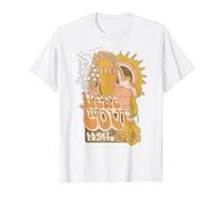 Lenny Kravitz - Here To Love Stylized Illustration 70s Maglietta, Uomo, Bianco, 5XL