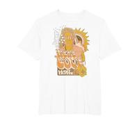 Lenny Kravitz - Here To Love Stylized Illustration 70s Maglietta, Uomo Taglie Grandi, Bianco, 5X Tall