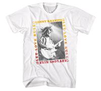 Lenny Kravitz Let Love Rule Border Maglietta Uomo Manica Corta Bianca Cotone