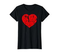 Lenny Kravitz Red Heart Let Love Rule Maglietta, Donna, Nero, 3XL