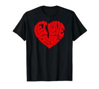 Lenny Kravitz Red Heart Let Love Rule Maglietta, Uomo, Nero, L
