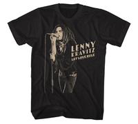 Lenny Kravitz Stark Microfono Licenza Ufficiale Adulto T-Shirt