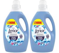Lenor Ammorbidente Lavatrice Concentrato 126 Lavaggi, Risveglio Primaverile, Profumo di Pulito Che Dura 3 Volte Più a Lungo (Confezione da 2)