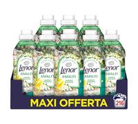 Lenor Ammorbidente Lavatrice Concentrato Essenze d’Italia,216 Lavaggi (27x8), Amalfi, Note Di Limone e Mughetto, Profumo autentico di lunga durata