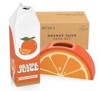 Lenor Decor Vaso per succo d'arancia, set di 2 vasi. Vaso in ceramica e vaso ara