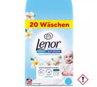 Lenor Detersivo in Polvere Sensitive Formula Delicata con Fiori di Cotone 20 lav