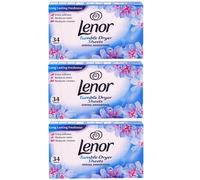 Lenor Fogli Asciugatrice in Tessuto Risveglio Primaverile, 3 Confezioni da 34...