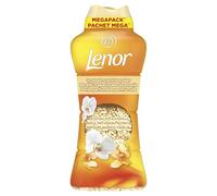 Lenor Perle profumate per bucato 735 g, orchidee dorate e vanilla, profumo non stop fino a 12 settimane per riporre i vestiti