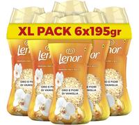 Lenor Profumatore Bucato Lavatrice, Perle Profumate,Oro e Fiori Di Vaniglia, Max