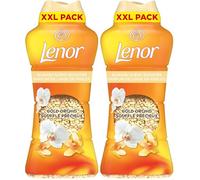 Lenor Profumatore Bucato Perle Profumate Lavatrice, MAXI FORMATO Oro e Fiori di Vaniglia, XXL PACK 735g, Il Profumo Per Il Bucato Che Diffonde Un Fresco Profumo Che Dura a Lungo (Confezione da 2)