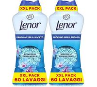 Lenor Profumatore Bucato Perle Profumate Lavatrice, MAXI FORMATO Risveglio Primaverile, XXL PACK 735g, Il Profumo Per Il Bucato Che Diffonde Un Fresco Profumo Che Dura a Lungo (Confezione da 2)