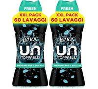 Lenor Profumatore Bucato Perle Profumate Lavatrice, MAXI FORMATO Unstoppables Fresh, XXL PACK 735g, Il Profumo Per Il Bucato Che Diffonde Un Fresco Profumo Che Dura a Lungo (Confezione da 2)