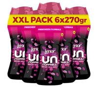 Lenor Profumatore Bucato Perle Profumate Lavatrice, Unstoppables Freschezza Floreale, Mega Pacco 6 x 270g, Intensificatore Di Profumo