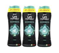 LENOR Unstoppable Fragranza fresca Boosting Pearls Confezione 3 x 270 g, Perle di profumo per vestiti con profumo floreale, Aumento della freschezza ad ogni lavaggio