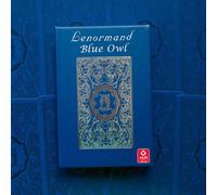 Lenormand Blu Gufo Premium Edizione Argento Lamina Carte Deck AGM Urania